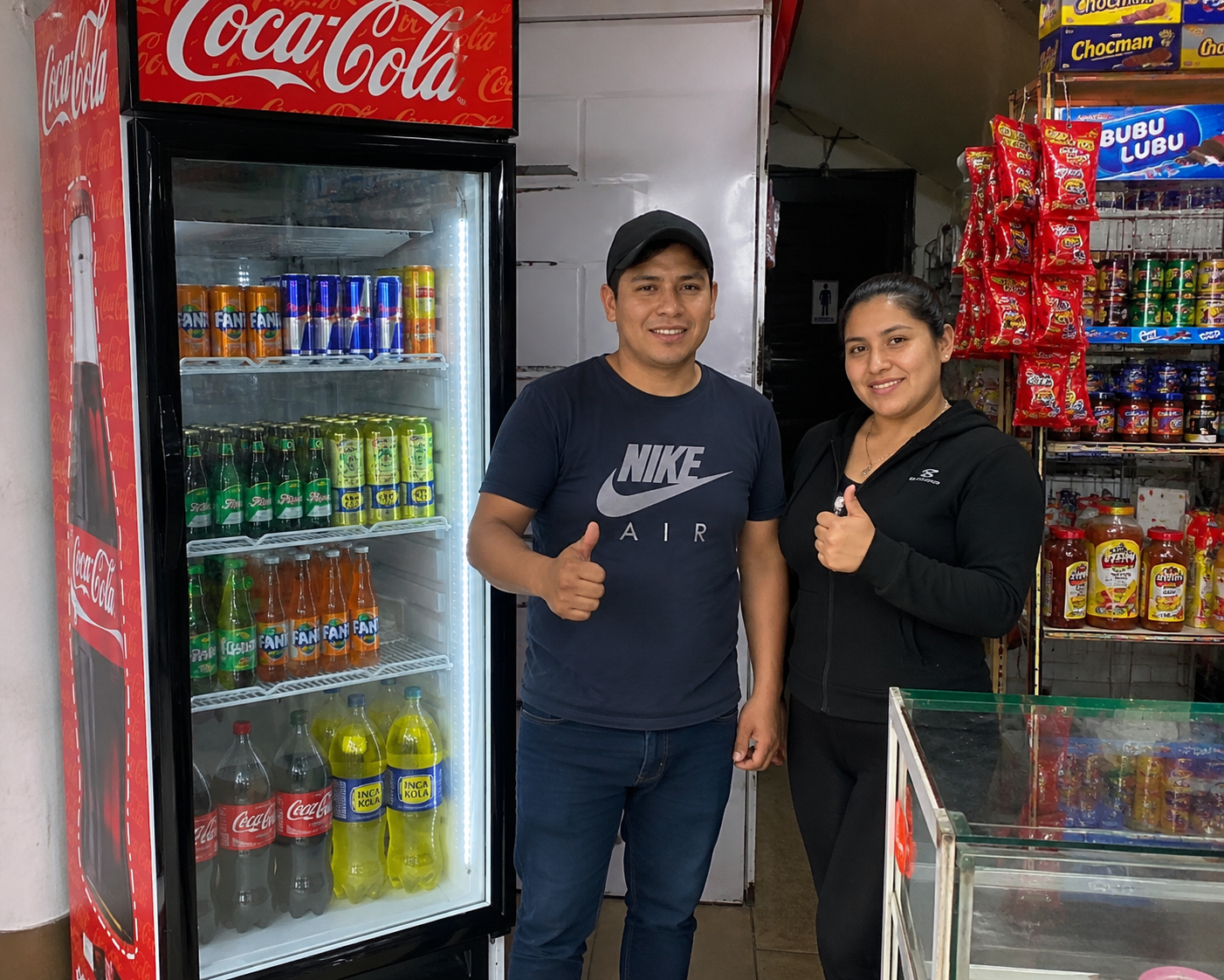 Foto de Carlos M. con su visicooler